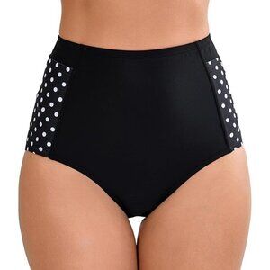 Halcurt Cross High Waisted Bikini Bottoms Full Coverage - Size XL